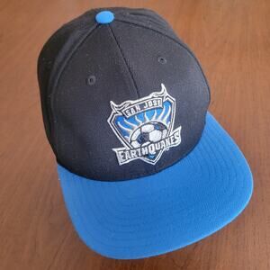 Adidas San Jose Earthquakes Hat Strap Back MLS  Seirra Mist Logo One size